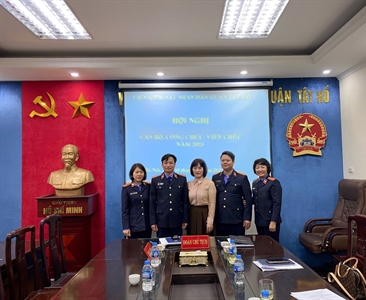 Viện KSND các quận Tây Hồ và Nam Từ Liêm tổ chức Hội nghị cán bộ, công chức...